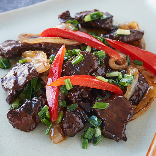 牛の炙り焼き バーベキューソース