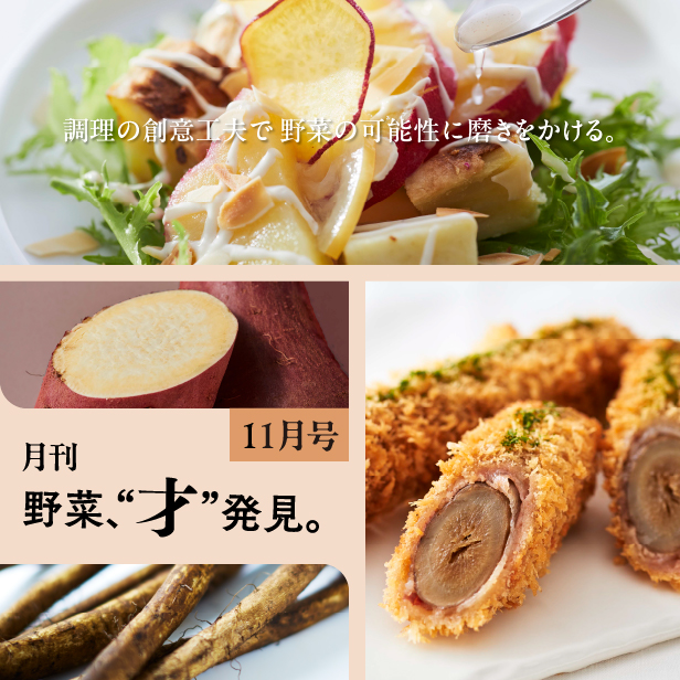 月刊 野菜、“才”発見。11月号