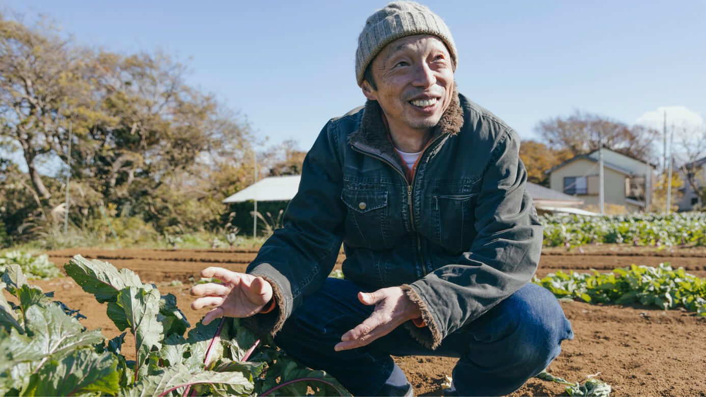 青木農園の早瀬さんの写真