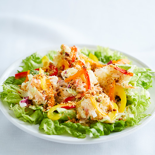 たっぷり葉野菜のポテトサラダ 香ばしチーズトッピング