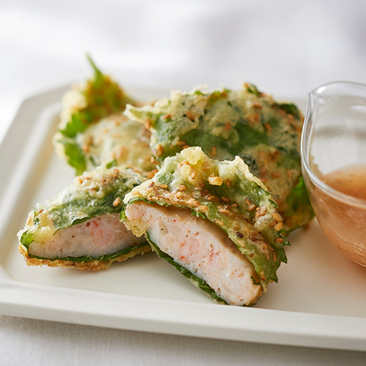 海鮮しんじょう 大葉はさみ揚げ