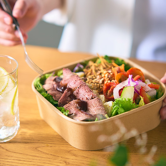 牛肉グリルの鉄分サラダ