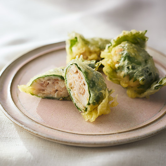 のどぐろの大葉包み揚げ