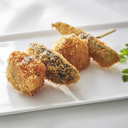 野菜串 香るハーブ塩（かぼちゃ・茄子・オクラ・じゃがいも）