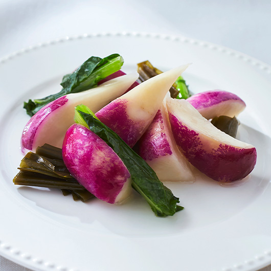 島根の伝統野菜「津田かぶ」のサラダ