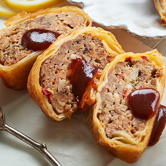 ミートローフのパイ包み焼き