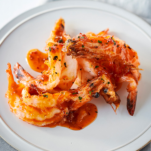 余さず堪能 香ばし海老の旨みソース