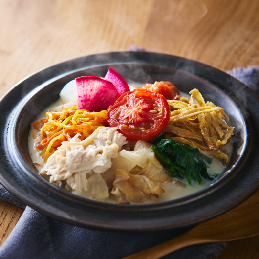 野菜一日分 温める350（サンゴーマル）サラダ トマト醤付き