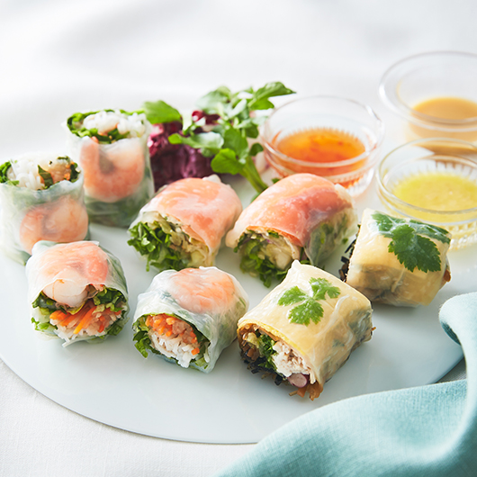 生春巻き3種セット 湯葉と蒸し鶏入り