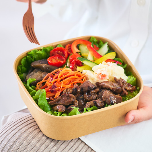 みつせ鶏の砂肝ローストサラダ