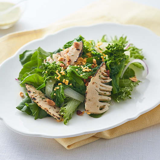筍と菜の花の春サラダ ルッコラの香り