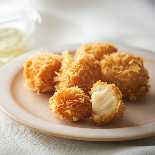 北海道産帆立貝柱のフライ