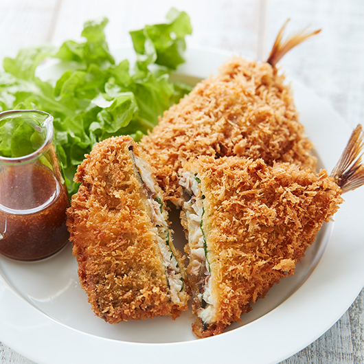 長崎県水揚げ真アジの大葉フライ